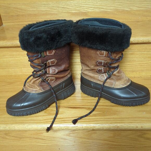 Sorel Boots Alpine Winter Handcrafted Insulted Liner Leather Upper Women's SZ 5 - Picture 5 of 10